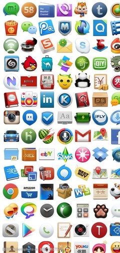 常見手機應用APP圖標設計解析